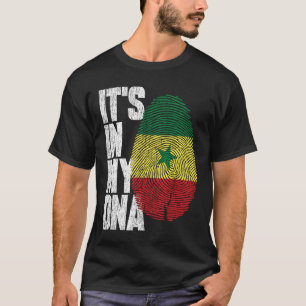 T-shirt C'est dans mon ADN Le drapeau sénégalais fier du S