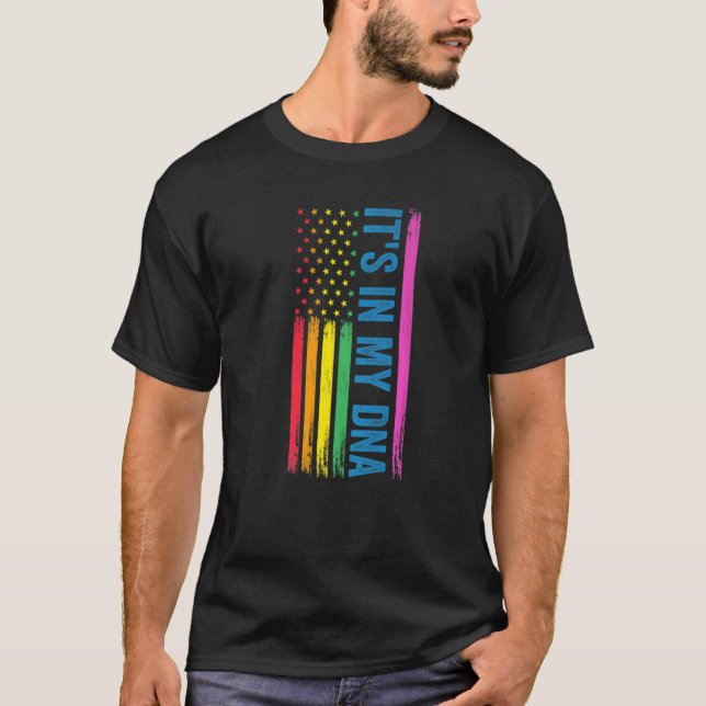 T-shirt C'est dans mon Adn Lgbtq (Devant)