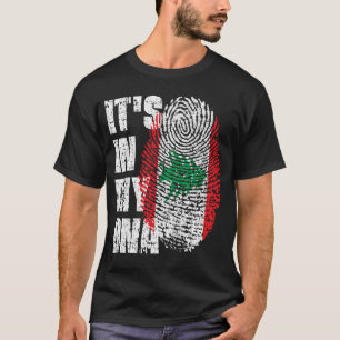 T-shirt C'EST DANS MON ADN Liban Drapeau garçon fille cade