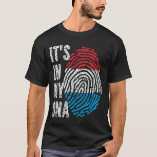 T-shirt C'EST DANS MON ADN Luxembourg Drapeau Hommes Femme