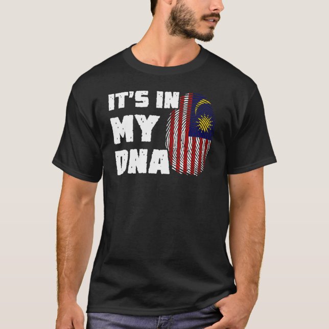 T-shirt C'est dans mon ADN Malaisie Drapeau Drapeau Drapea (Devant)