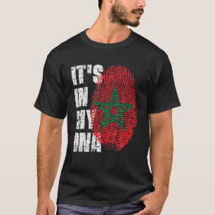 T-shirt C'est dans mon ADN Maroc Drapeau marocain