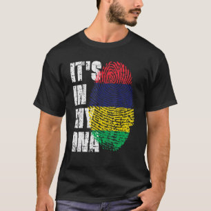 T-shirt C'Est Dans Mon Adn Maurice Drapeau Mauricien