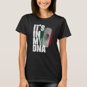 T-shirt C'est Dans Mon Adn Mexicain Fier Hispanique Drapea