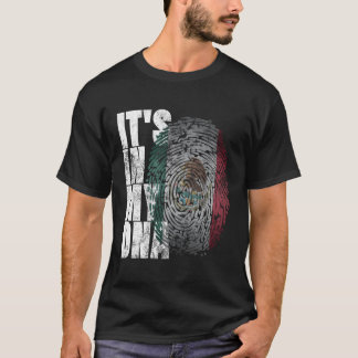 T-shirt C'Est Dans Mon Adn Mexicain Fière Hispanique Mexiq