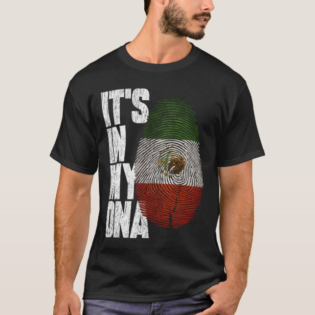 T-shirt C'est dans mon ADN Mexique Chemise Fier Cadeau Mex (Devant)