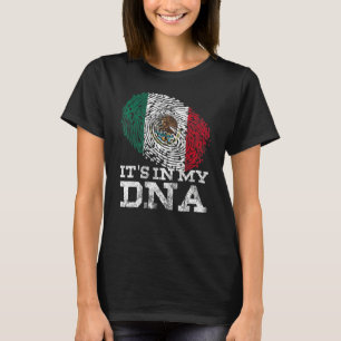 T-shirt C'est dans mon Adn Mexique Drapeau Mexicain Hispan
