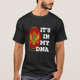 T-shirt C'EST DANS MON ADN Monténégro Drapeau Hommes Femme
