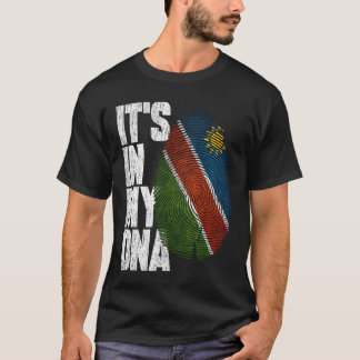 T-shirt C'est dans mon ADN Namibie Fière Namibie drapeau