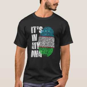 T-shirt C'est dans mon ADN Ouzbékistan Drapeau Ouzbek