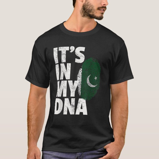 T-shirt C'EST DANS MON ADN Pakistan Flag Pride National Co (Devant)