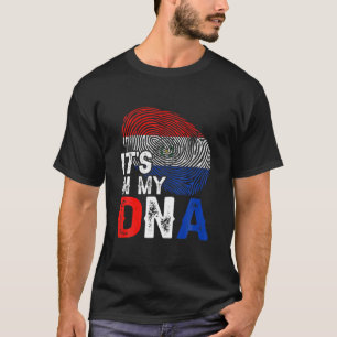 T-shirt C'est dans mon ADN Paraguay Drapeau empreintes dig