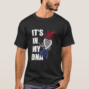 T-shirt C'est dans mon ADN Pays-Bas Drapeau ADN Racines Né