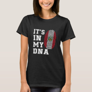 T-shirt C'est dans mon ADN Péruviens fiers Drapeau du Péro