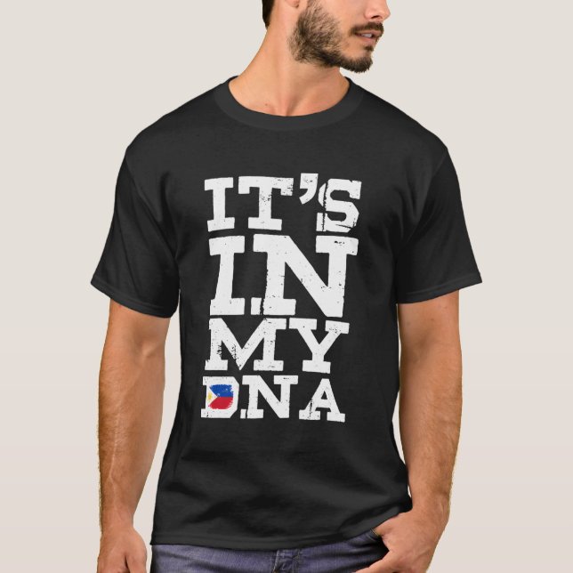 T-shirt C'Est Dans Mon Adn Philippines Drapeau Philippin H (Devant)