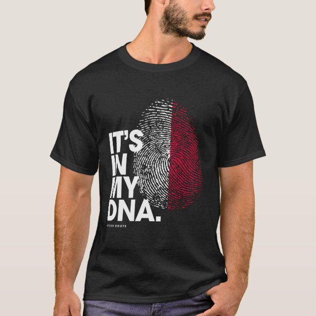 T-shirt C'Est Dans Mon Adn Pologne Drapeau Chemise Polonai (Devant)
