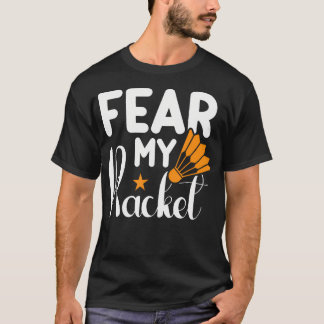 T-shirt C'est Dans Mon Adn Raquette De Badminton Volant Ba