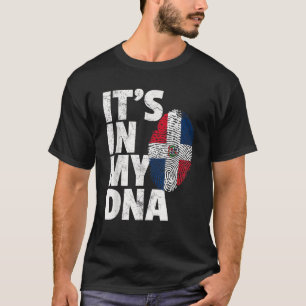 T-shirt C'EST DANS MON ADN République Dominicaine Drapeau