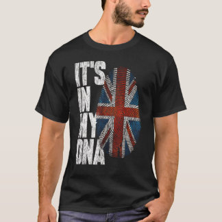 T-shirt C'est dans mon Adn Royaume-Uni Fière Hispanique