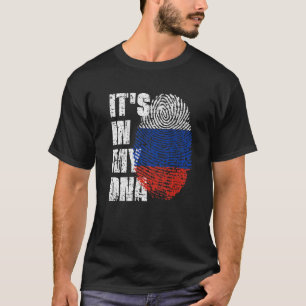 T-shirt C'est dans mon ADN Russie Drapeau russe