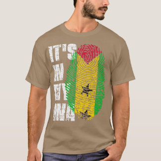 T-shirt C'EST DANS MON ADN Sao Tome et Principe Drapeau Sa