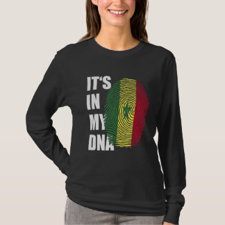 T-shirt C'est dans mon ADN Sénégal Drapeau Empreinte digit