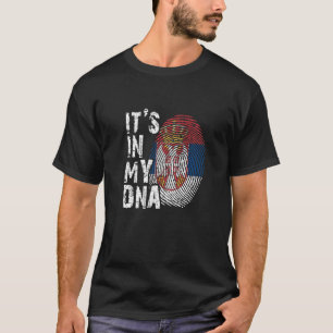 T-shirt C'est dans mon ADN Serbie Drapeau Serbes Football