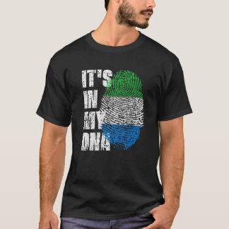 T-shirt C'est dans mon ADN Sierra Leone Drapeau Sierra Léo