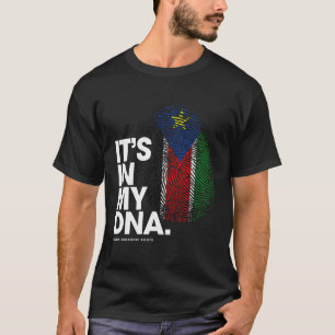 T-shirt C'Est Dans Mon Adn Sud Soudan Flag Chemise Sud Sud