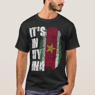 T-shirt C'EST DANS MON ADN Suriname Drapeau garçon fille c