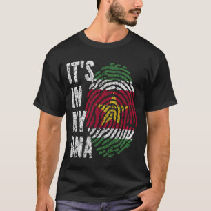T-shirt C'EST DANS MON ADN Suriname Drapeau Hommes Femmes