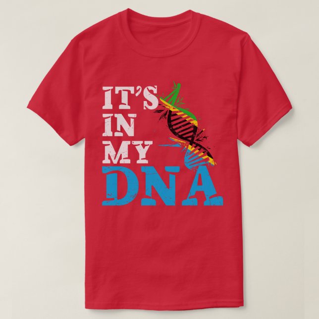 T-shirt C'est dans mon ADN Tanzanie (Design devant)