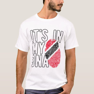 T-shirt C'est dans mon Adn Trinidad et Togo Drapeau Fière