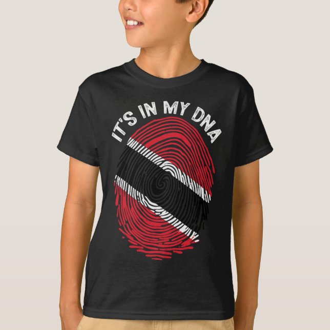 T-shirt C'est dans mon Adn Trinité-et-Tobago Drapeau Fière (Devant)