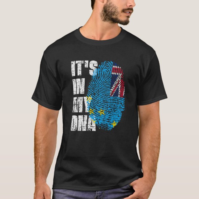 T-shirt C'est dans mon ADN Tuvalu Drapeau Tuvaluan (Devant)