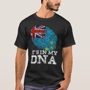T-shirt C'est dans mon Adn Tuvalu Pays Drapeau Gènes Vinta