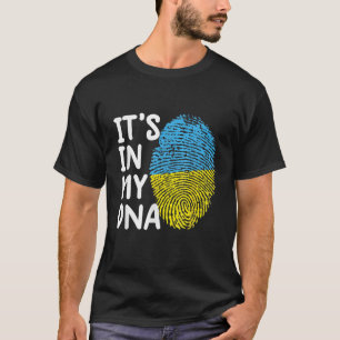 T-shirt C'est dans mon ADN Ukraine Le drapeau ukrainien Uk