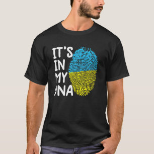 T-shirt C'est dans mon ADN Ukraine Le drapeau ukrainien Uk
