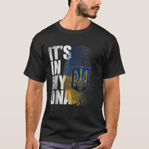 T-shirt C'Est Dans Mon ADN Ukrainien Soutien Ukraine I Sta