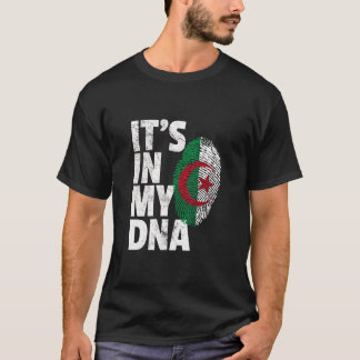 T-shirt C'est dans mon Adna Algérie Drapeau Hommes femmes