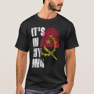 T-shirt C'est dans mon Adna Angola drapeau Angolais