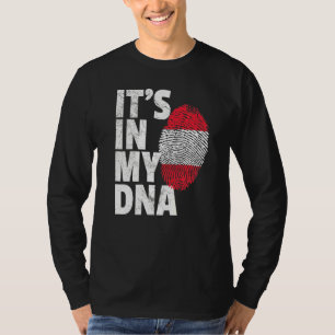 T-shirt C'est dans mon Adna Autriche Drapeau Hommes Femmes