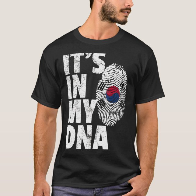 T-shirt C'est dans mon Adna Corée du Sud drapeau souvenir (Devant)