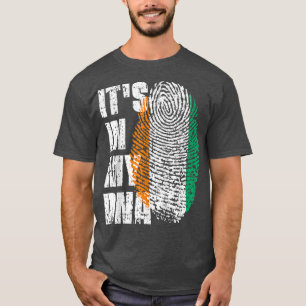 T-shirt C'est dans mon Adna Côte d'Ivoire Drapeau ivoirien