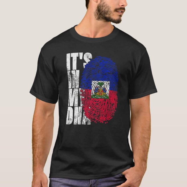 T-shirt C'est dans mon Adna Haïti Graphic Pour les hommes  (Devant)