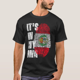 T-shirt C'est dans mon Adna Pérou Drapeau péruvien