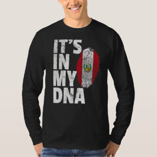 T-shirt C'est dans mon Adna Pérou Drapeau Souvenir