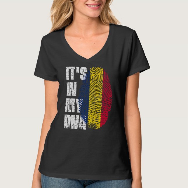 T-shirt C'est dans mon Adna Tchad Drapeau Tchadien (Devant)