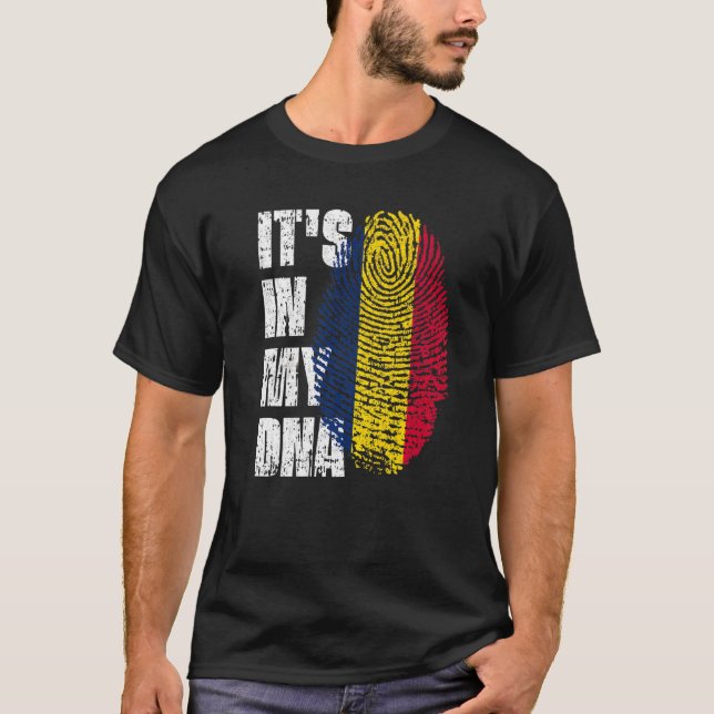 T-shirt C'est dans mon Adna Tchad Drapeau Tchadien (Devant)
