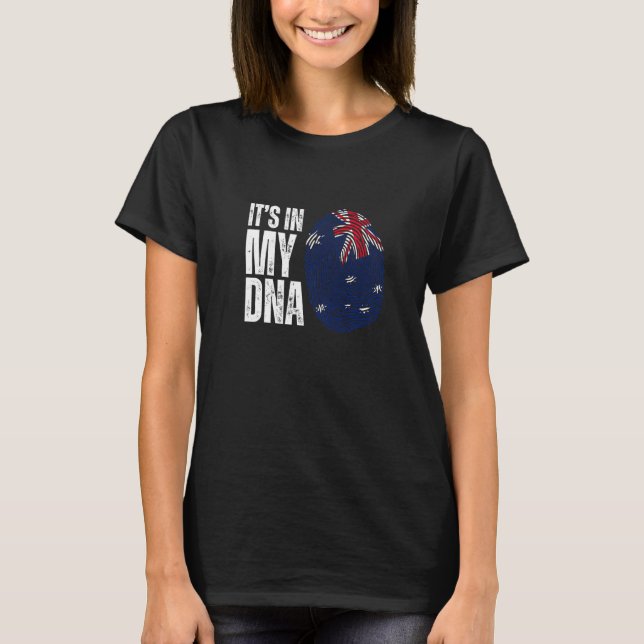 T-shirt C'est dans mon Dna Aussie drapeau australien (Devant)